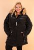 Picture of PLUS SIZE QUALITY QUILTED JACKET WITH FUR HOOD